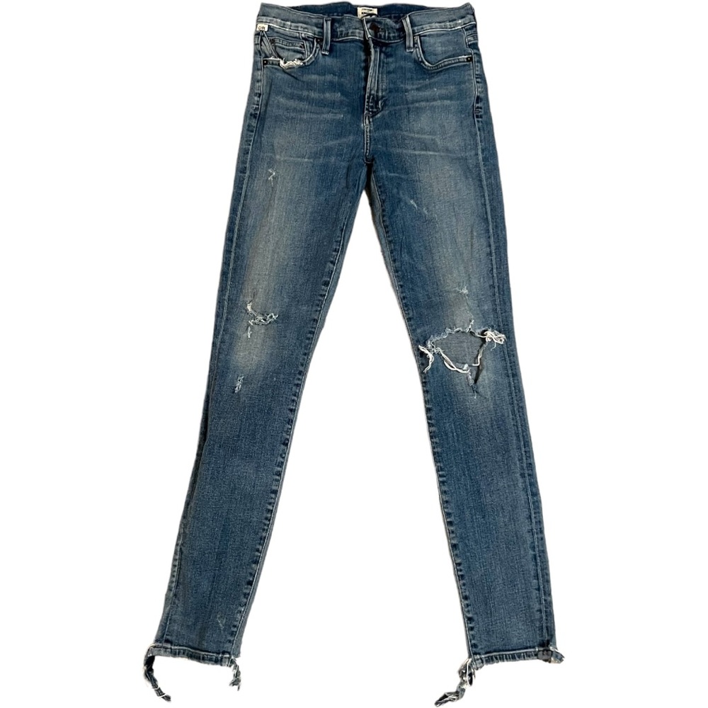 Citizens of Humanity Distressed Low Rise (9.5 in) Denim Jeans, Sz 28